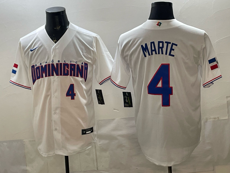Men 2026 World Cub USA #4 Marte white Nike MLB Jersey 005->more jerseys->MLB Jersey